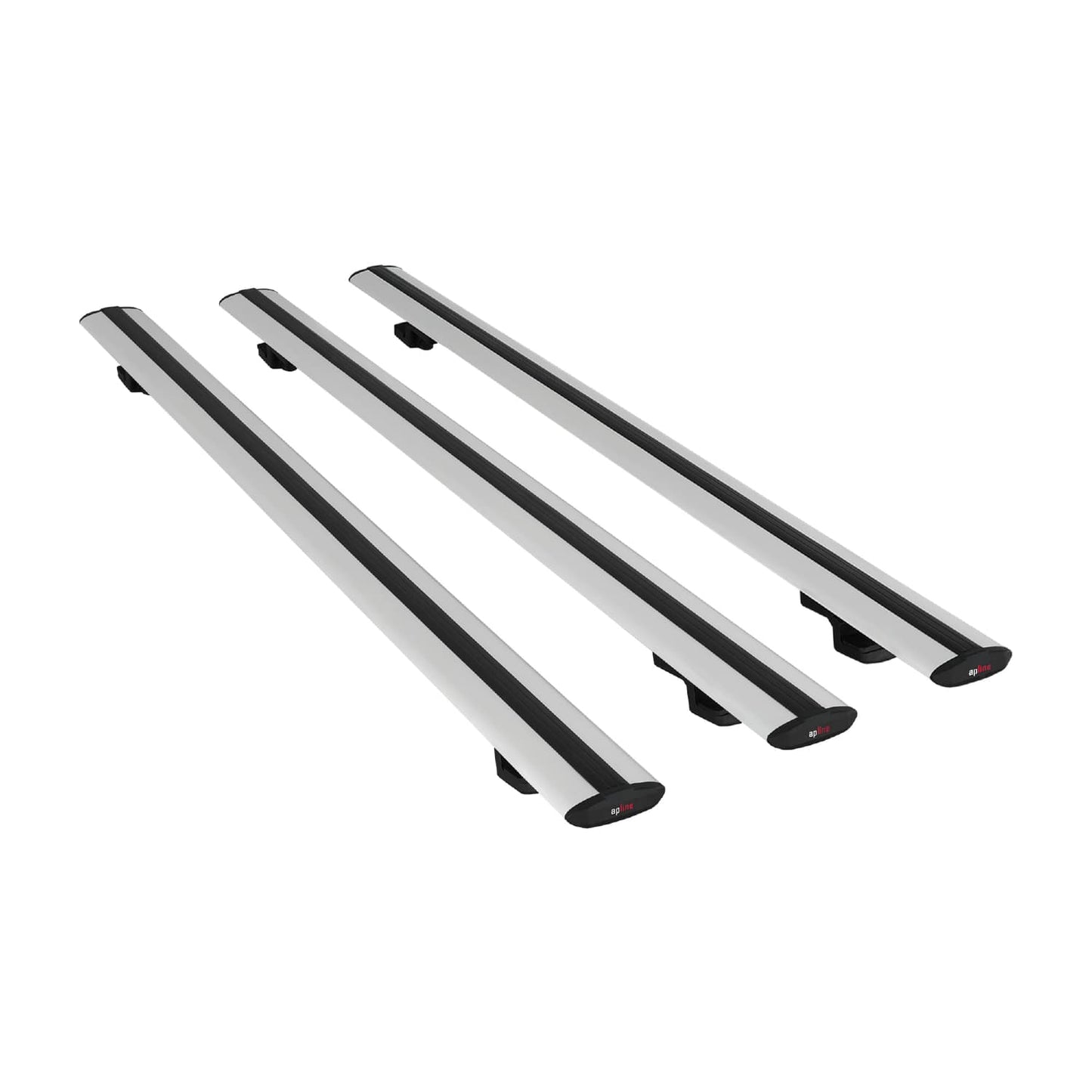 Compatible avec Mercedes Vito 2 (W639) Post-Facelift 2010-2014 BASIC Model Barres de Toit Railing Porte-Bagages de Voiture Gris Aluminium 3 Barres