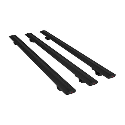 Compatible avec Mercedes Vito (W638) 1996-2003 BASIC Model Barres de Toit Railing Porte-Bagages de Voiture Noir Aluminium 3 Barres