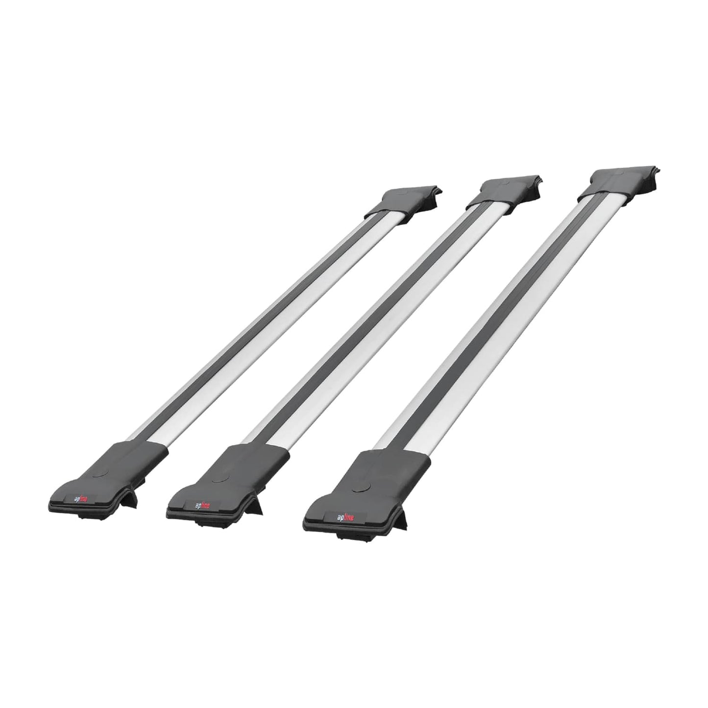 FLY Model Dakdrager bagagedrager compatibel met Fiat Scudo 2 2007-2016 Spoorstaven Grijs Aluminium 3 Staven