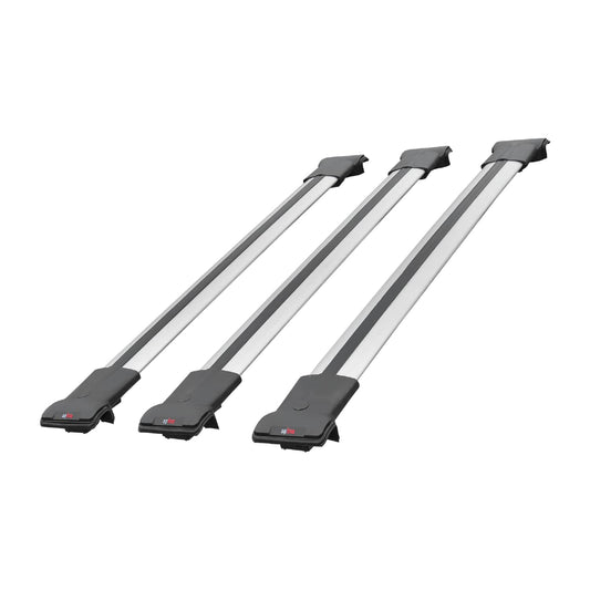 Compatible avec Citroen Dispatch (K0) 2017-2025 FLY Model Barres de Toit Railing Porte-Bagages de Voiture Gris Aluminium 3 Barres