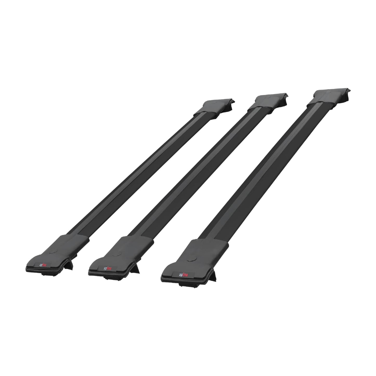 Compatible avec Mercedes Classe GL (X164) 2006-2012 FLY Model Barres de Toit Railing Porte-Bagages de Voiture Noir Aluminium 3 Barres