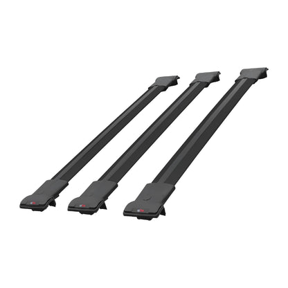 Compatible avec Mercedes Classe GL (X164) 2006-2012 FLY Model Barres de Toit Railing Porte-Bagages de Voiture Noir Aluminium 3 Barres