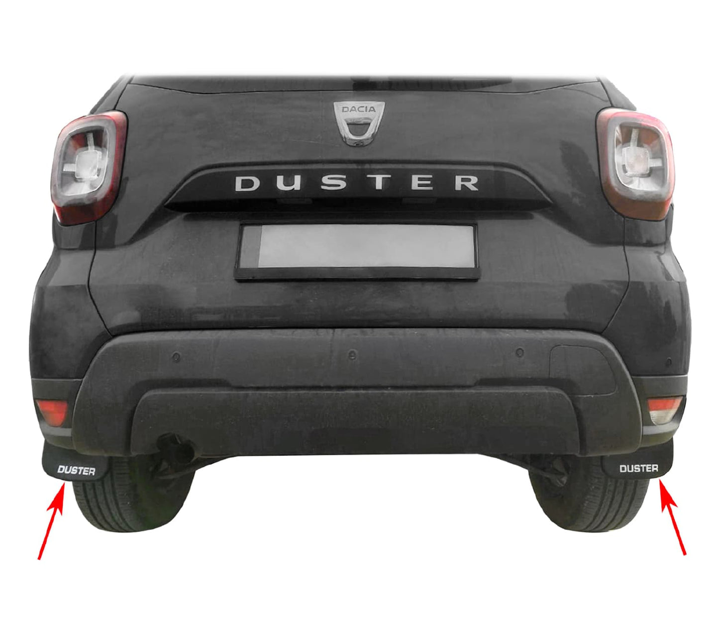 Compatibile con Dacia Duster 2 (HM) 2018-2024 Set di 4 paraspruzzi anteriori e posteriori per auto, neri